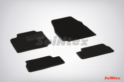 Коврики текстильн. Nissan Micra 2003-2010г.  /компл.4шт./осн.резин./ LUX