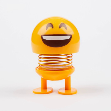 Игрушка на торпедо собачка смайлик пружина №4 (смех)