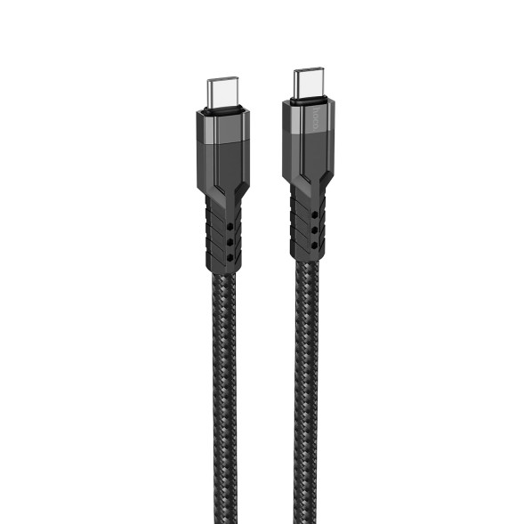 Кабель HOCO  Type-C - Type-C  (1.2м)  60W черный U110