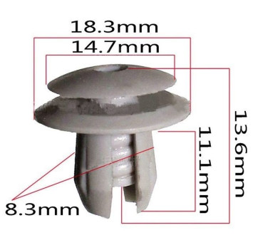 Клипсы  В=13,6 / Ш=18,3 мм.  (цена за упак. 10шт.)