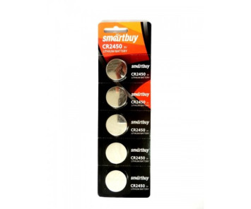 Батарейки SMARTBUY   круглые CR2450 цена за 5шт.