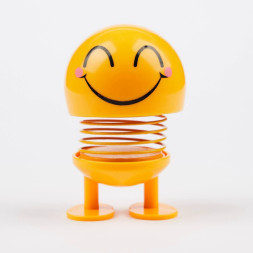 Игрушка на торпедо собачка смайлик пружина №5 (улыбка)