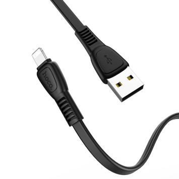 Кабель HOCO  USB - lightning  (1м)  черный X40
