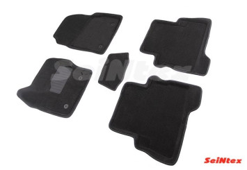 Коврики  Ford Kuga II рест. 2016г- /компл.5шт./осн.резин./ 3D