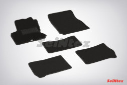 Коврики текстильн. Nissan Note 2005-2009г.  /компл.5шт./осн.резин./ LUX