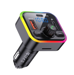 FM - Модулятор  Jokade + 1USB, 1 TYPE-C с быстрой зарядкой, PD20W+QC3.0  Bluetooth 5.3