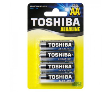 Батарейки Toshiba   AA   (Пальчиковые) LR06 цена за 4шт.