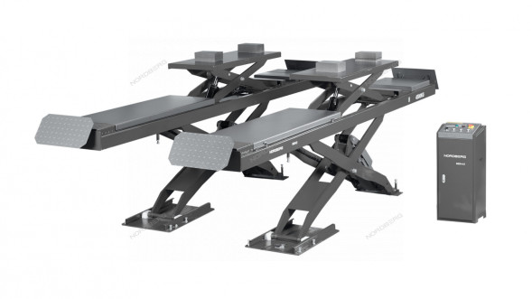 Двухуровневый ножничный подъемник NORDBERG N635-5,5G_380_H для сход-развала