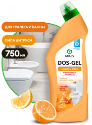 GRASS Средство для чистки сантехники "DOS-GEL" гель (флакон 750 мл)  Сила цитрусов