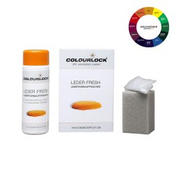 Готовая краска с закрепителем для кожи Чёрный цвет F034 150 мл COLOURLOCK  LZ-11008-F034