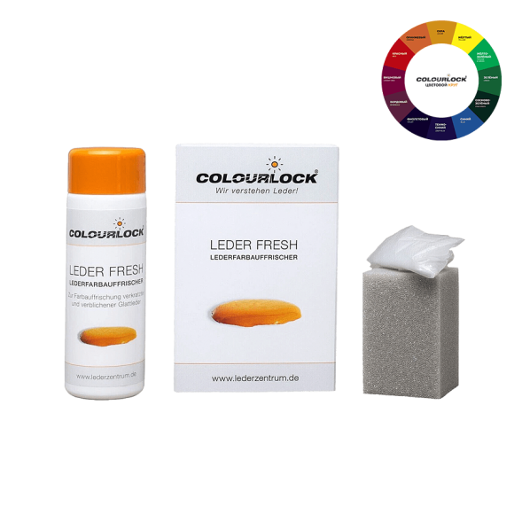 Готовая краска с закрепителем для кожи Чёрный цвет F034 150 мл COLOURLOCK  LZ-11008-F034