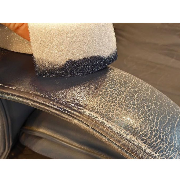 Готовая краска с закрепителем для кожи Чёрный цвет F034 150 мл COLOURLOCK  LZ-11008-F034