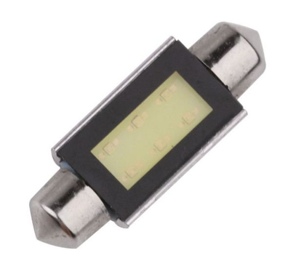 SOLAR  Свет-од  12V  T11x41  COB C5W  SV8.5 белый