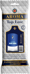 Парфюмированные салфетки  большие  AROMA Top Line   Blue Label  (упак.30шт)