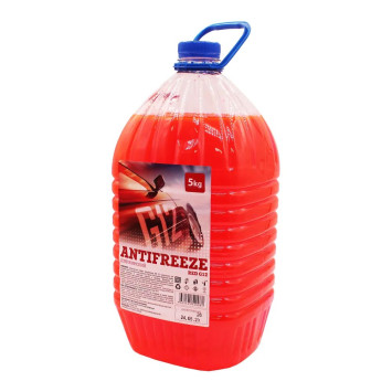 Антифриз  &quot;Дзержинский ГОСТ&quot;  G12  (красный) 5 кг  (ПЭТ мягкая упаковка)