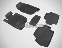 Коврики резиновые Mitsubishi Pajero Sport II 2008-2015г. БОРТ