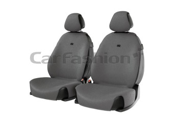 Накидки Фронт  «FORUM FRONT» Св.Серый/LOGO Чёрный