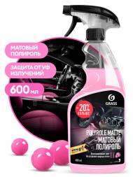 GRASS  Полироль-очиститель пластика матовый &quot;Polyrole Matte&quot; бабл гам (флакон 600 мл)