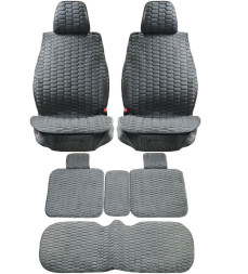 Комплект Накидок  Seintex  «Classic» Серый (велюр)