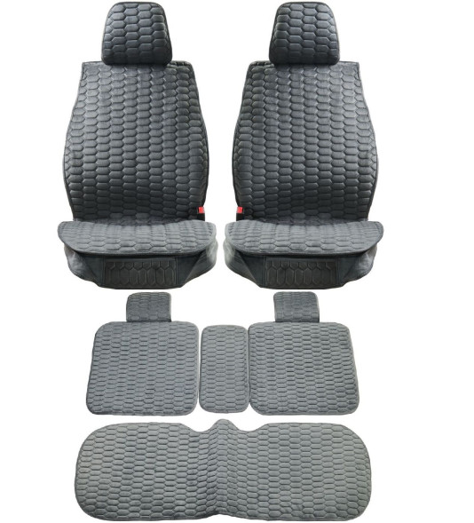 Комплект Накидок  Seintex  «Classic» Серый (велюр)