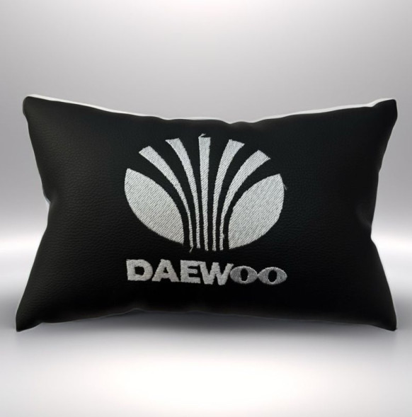 Подголовник-подушка с маркой авто  DAEWOO  (комплект 2шт)