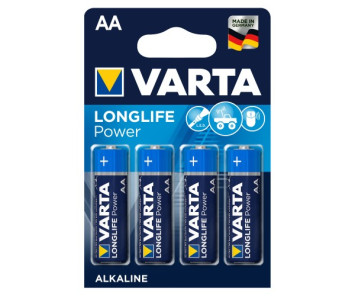 Батарейки Varta   AA   (Пальчиковые) LR06  LongLife Power цена за 4шт./бл