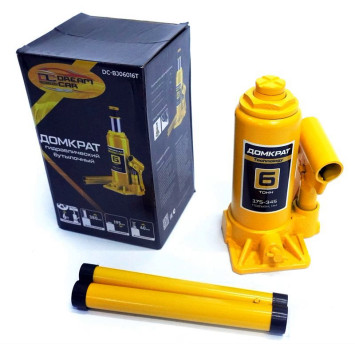 Домкрат гидравл. телескоп  6т картон 195/380мм  &quot;DC&quot; картон