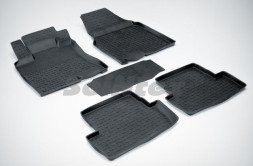 Коврики резиновые   Nissan Qashgai с 2007г.  БОРТ