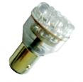 Маяк Cвет-од 12V  T25/5   27 LED  30/10W   BAY15D    WHITE  блистер 1шт.