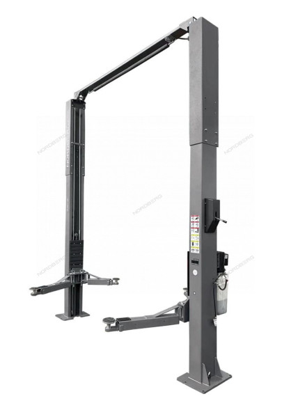 Двухстоечный подъемник Nordberg N4124H1-4T с верхней синхронизацией (4,1 м, подхваты 3+2)