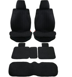 Комплект Накидок  Seintex  «Classic» Чёрный (велюр)