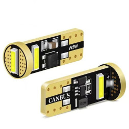 SOLAR  Свет-од  12V  T10 3 SMD 7020 W5W  W2.1x9.5d с обманкой