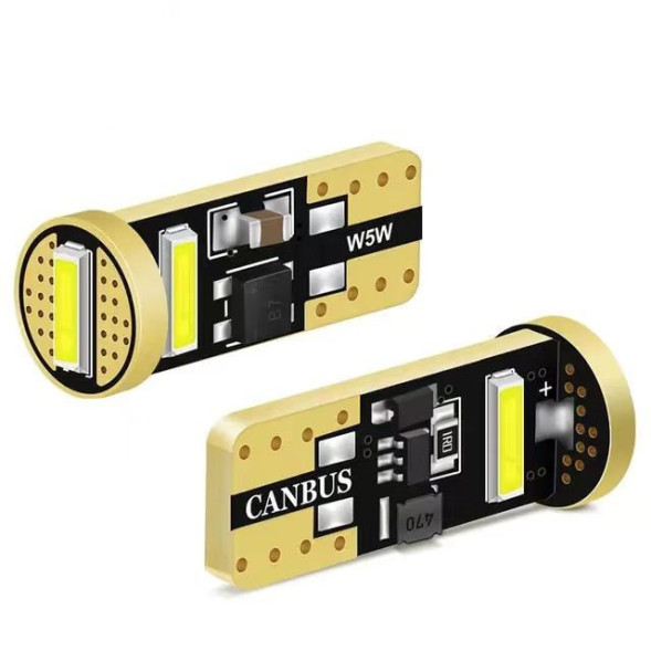 SOLAR  Свет-од  12V  T10 3 SMD 7020 W5W  W2.1x9.5d с обманкой