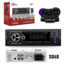 Автомагн.  CARLIVE LD1060 LED.2USB.BT.TF.FM.ISO.2RCA.с пультом