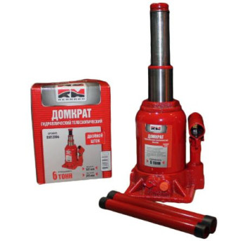 Домкрат гидравл. телескоп  6т. 2х-штоковый  подъем 165-395мм  &quot;RedMark&quot;