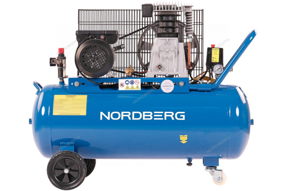 Компрессор поршневой с ременным приводом NORDBERG NCE100/480 (220В)