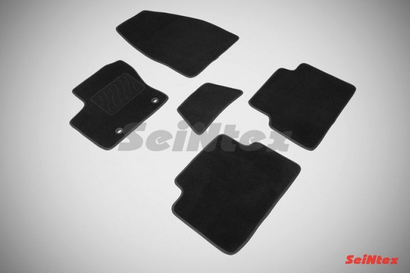 Коврики текстильн. Ford Kuga I 2008-2012г. /компл.5шт./осн.резин./ LUX