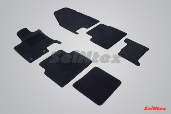 Коврики текстильн. Nissan Qasqqai +2  2008-2014г.  /компл.6шт./осн.резин./ LUX