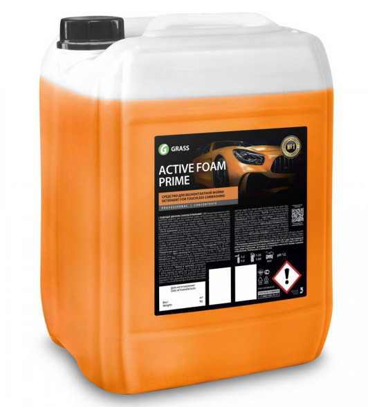 GRASS  Шампунь для Б/К мойки Active Foam Prime  18кг  для моек самообслуживания,  (170-250 г/л)