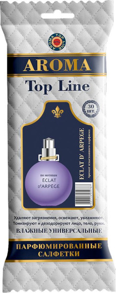 Парфюмированные салфетки  большие  AROMA Top Line   Escentric (упак.30шт)