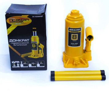 Домкрат гидравл. телескоп  8т картон 200/385мм  &quot;DC&quot;