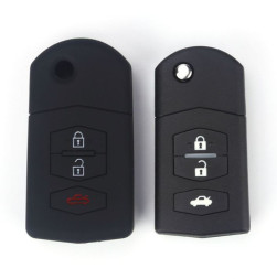 Чехол силиконовый для ключа зажигания  MAZDA (три кнопки) №3