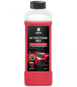 GRASS Шампунь для Б/К мойки Active Foam Red 1кг обильная пена, (200-330 г/л)