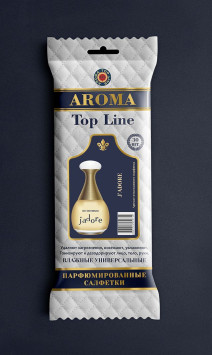 Парфюмированные салфетки большие AROMA Top Line Jadore (упак.30шт)