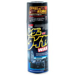 Soft99  Полироль для торпеды, кожи, резины Leather &amp; Tire Wax 420мл.