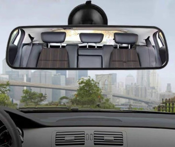 Зеркало внутр  панорама на присоске большое 270*70мм