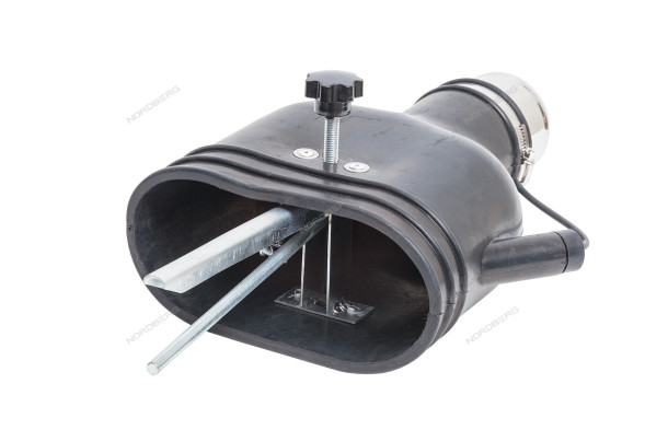 Насадка резиновая овальная с внутренней фиксацией на шланг NORDBERG AN075DP (D=75 мм) 