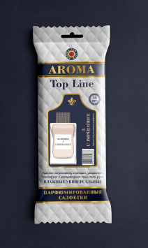 Парфюмированные салфетки большие AROMA Top Line L`Imperatrice (упак.30шт)