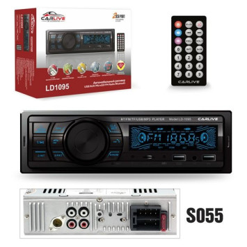 Автомагн.  CARLIVE LD1095 LCD.2USB.BT.TF.FM.ISO.4RCA.7Color.