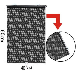 Шторки  солнцезащитные на ролете сетка  40х60 см., на присосках 1шт.